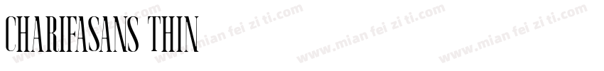 CharifaSans Thin字体转换